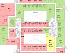 09 этаж - 252.8 м<sup>2</sup>